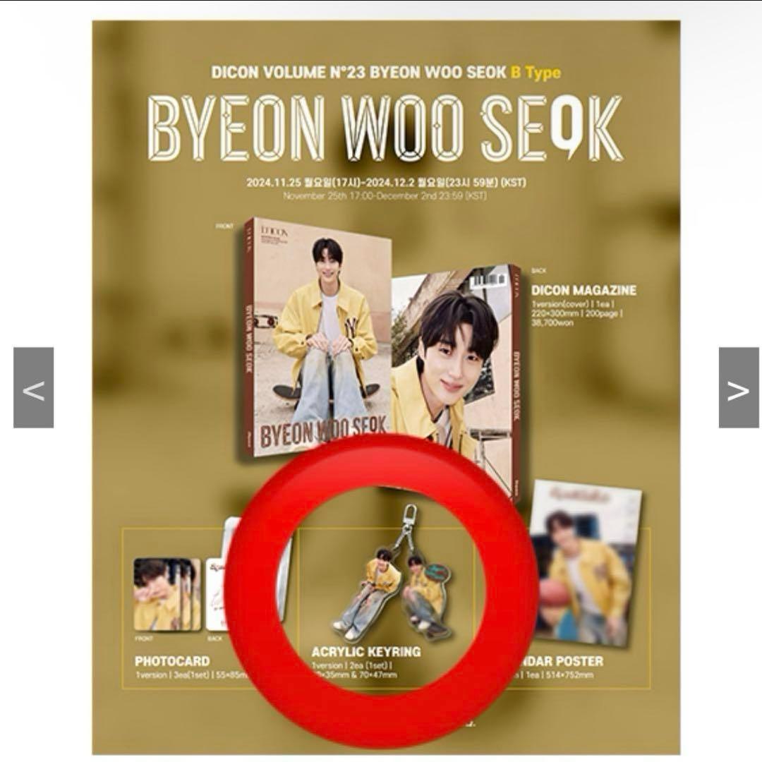 ビョンウソク DICON B type アクリルキーリング ピョンウソク - メルカリ