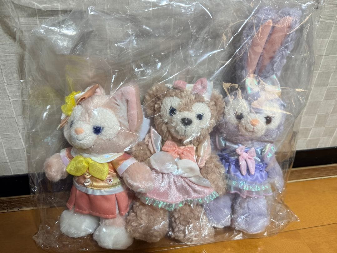 未使用未開封 ダッフィー&フレンズ バケパ限定 ポージープラッシー フルセット