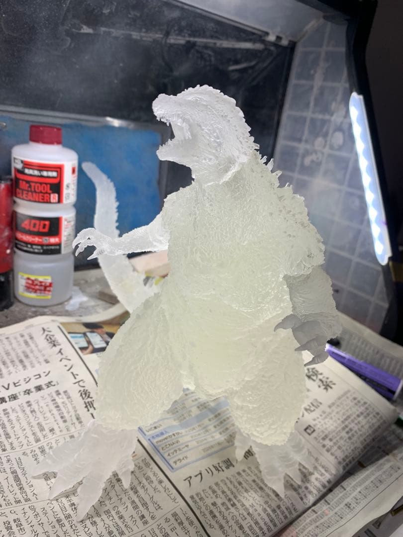 酒井ゆうじ氏 ゴジラ- 1.0 ガレージキット オールクリアー レジン版 完成品