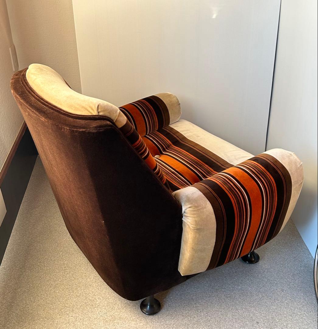 1Pソファ ミッドセンチュリー 昭和レトロ モダン ラウンジチェア