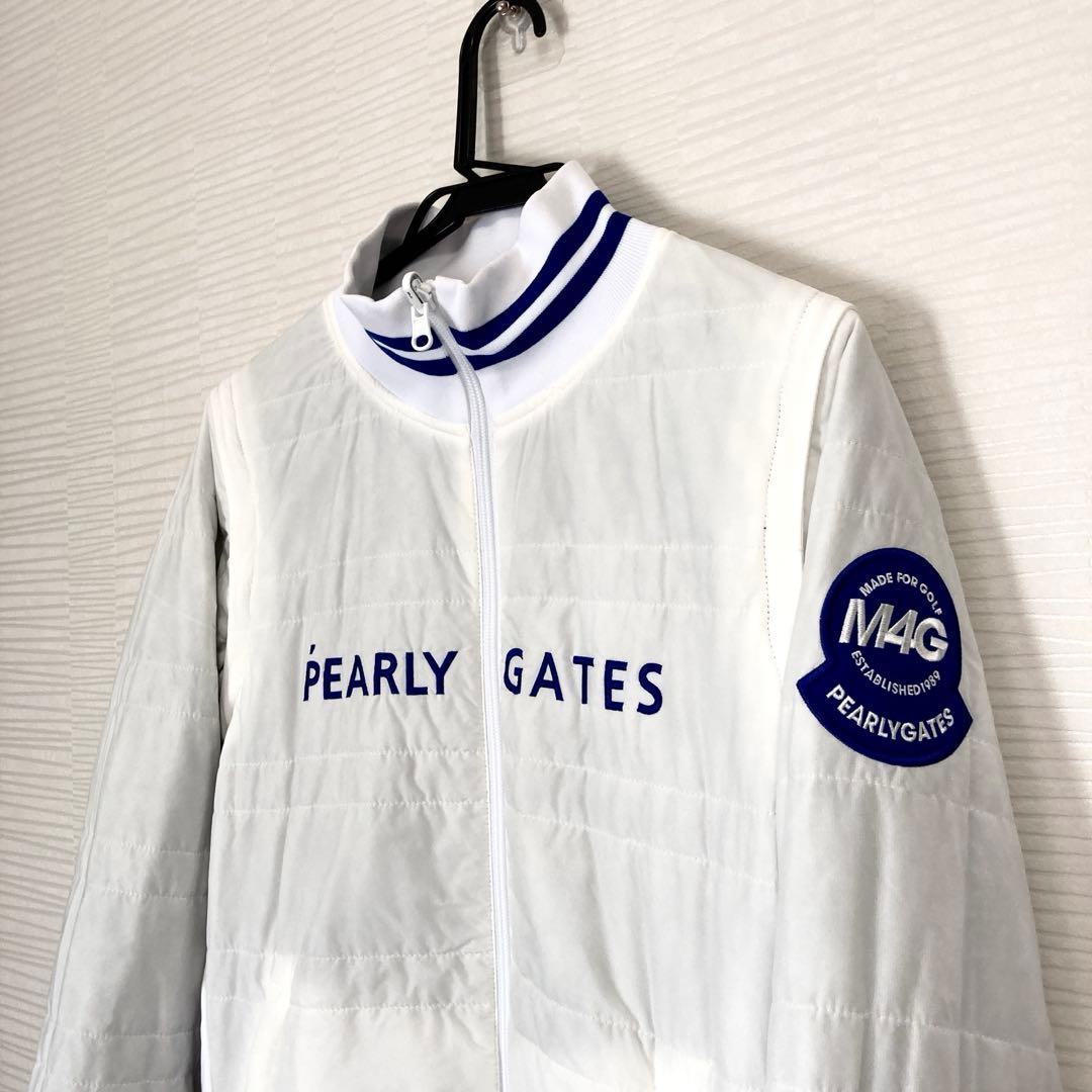 美品 パーリーゲイツ レディース 4WAY リバーシブル中綿ジャケット