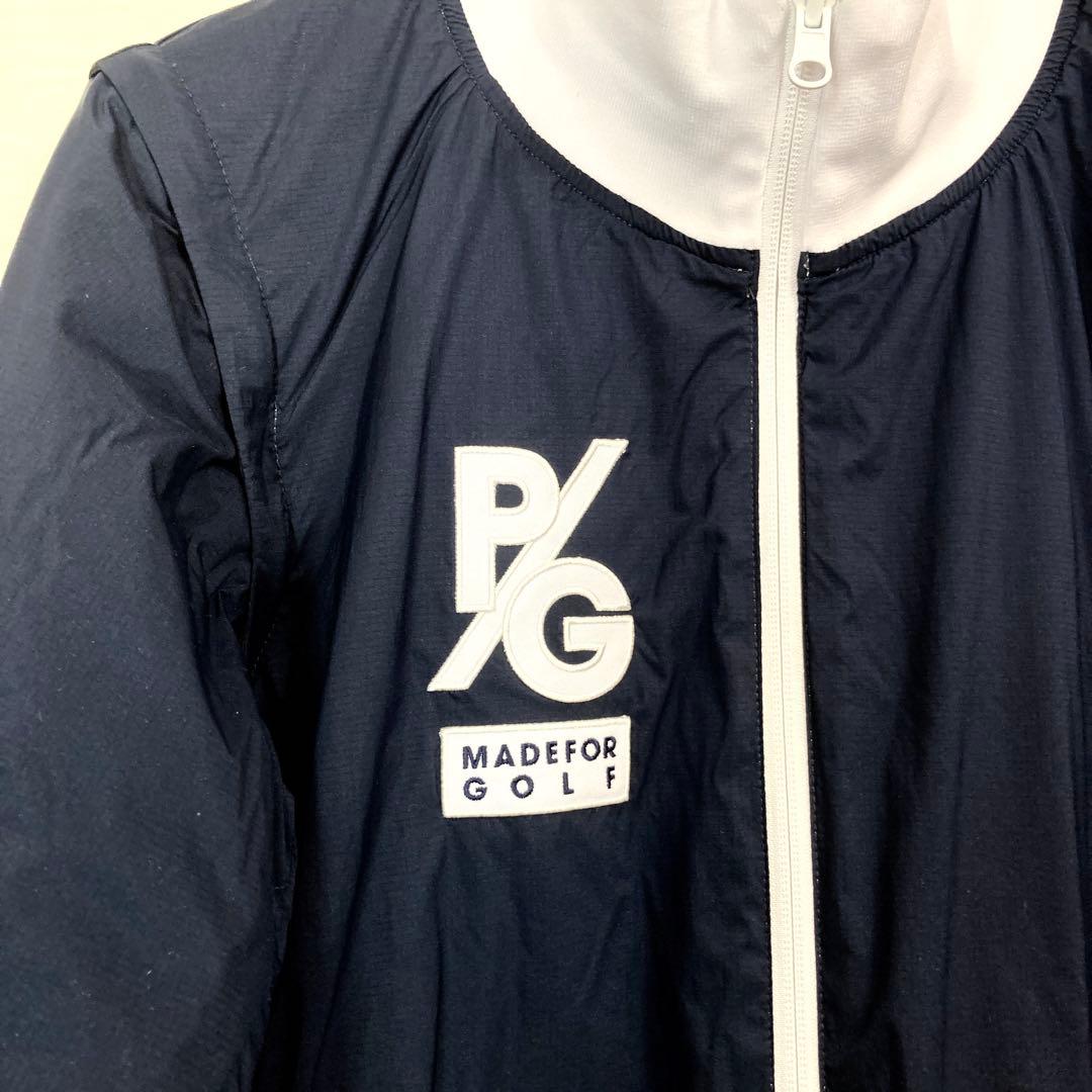 美品 パーリーゲイツ レディース 4WAY リバーシブル中綿ジャケット