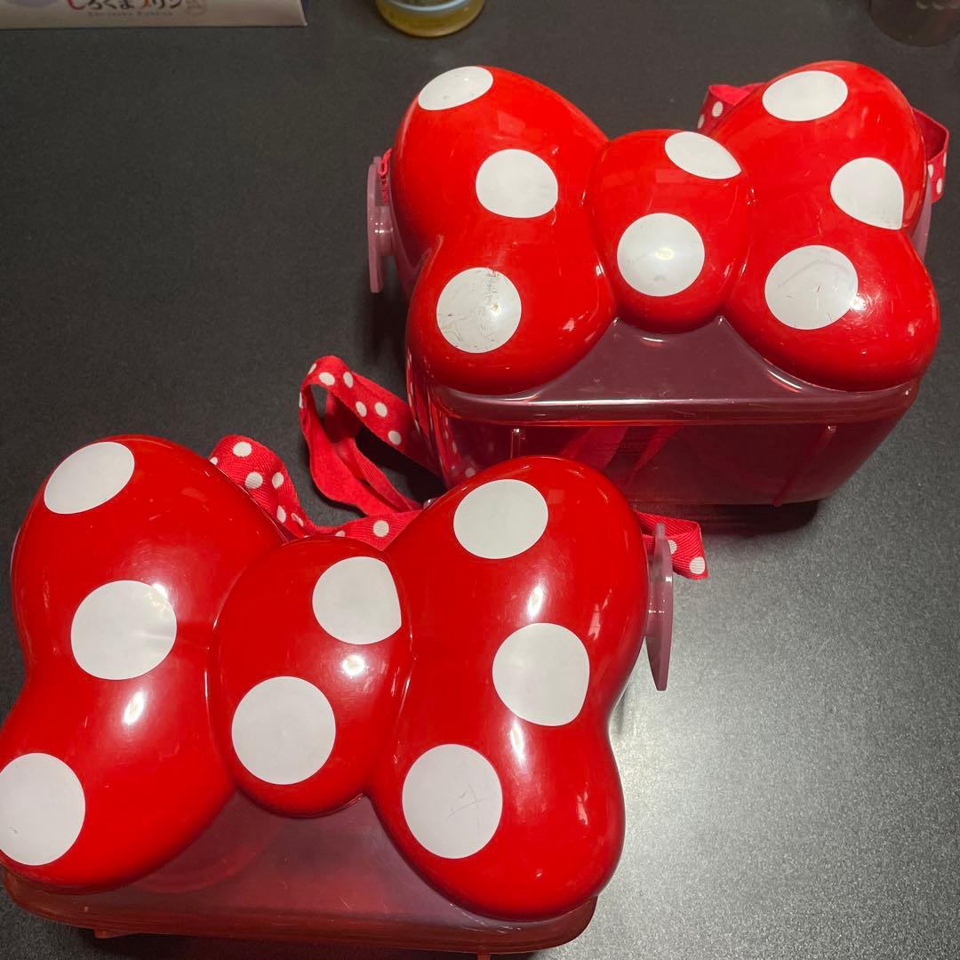 m*a様 ディズニーリゾート　ミニーちゃん　リボン　ポップコーンバケット　２コ