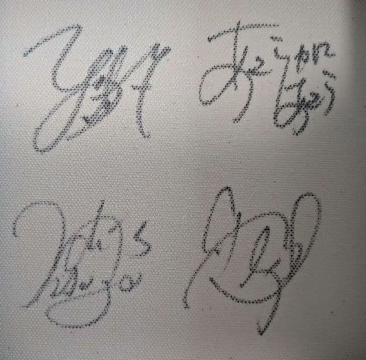 THE ORAL CIGARETTES サイン入りジャケットキャンバス