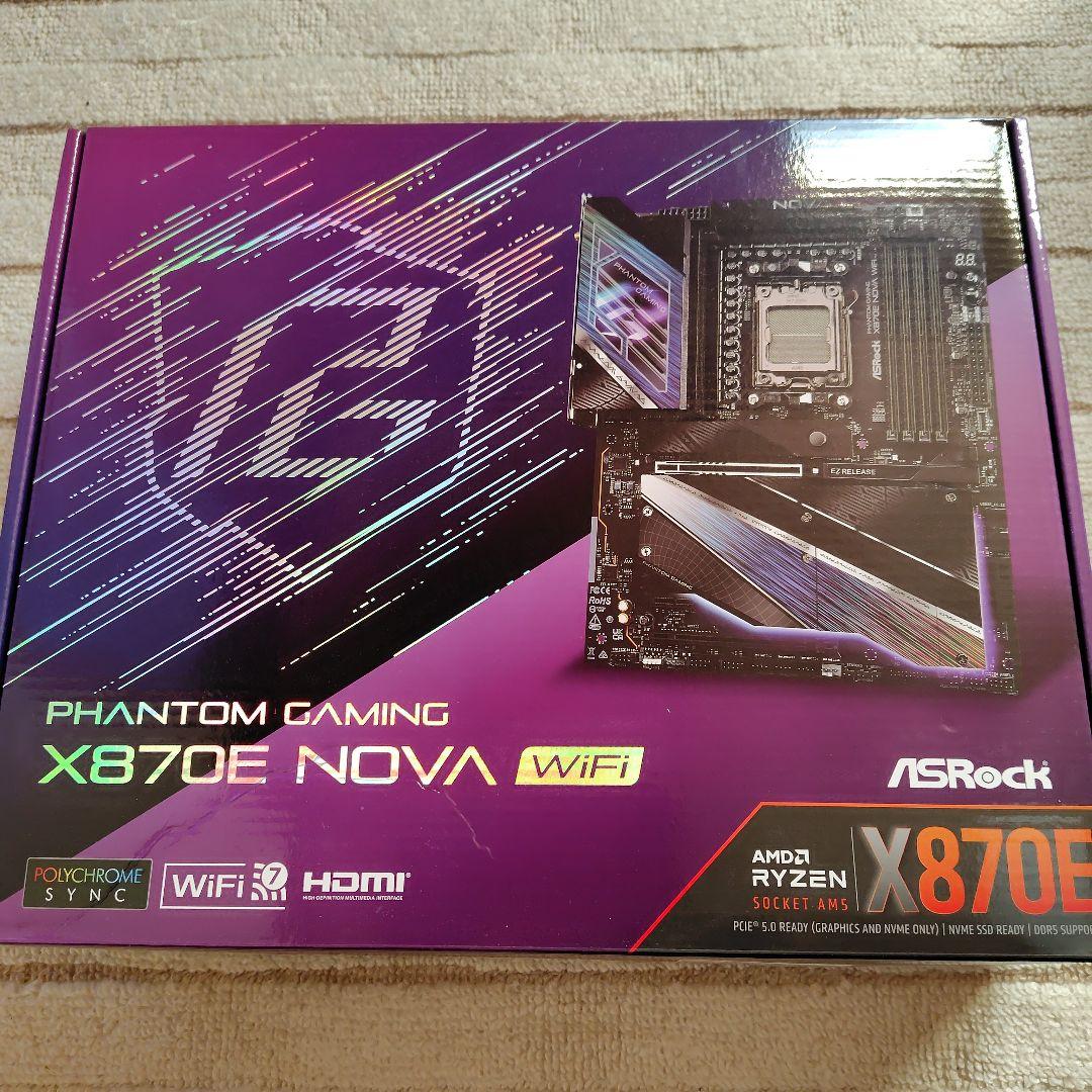 マザーボード ASRock Phantom Gaming X870E NOVA WiFi ASRock（アスロック） ASRock X870E Nova WiFi Phantom Gaming