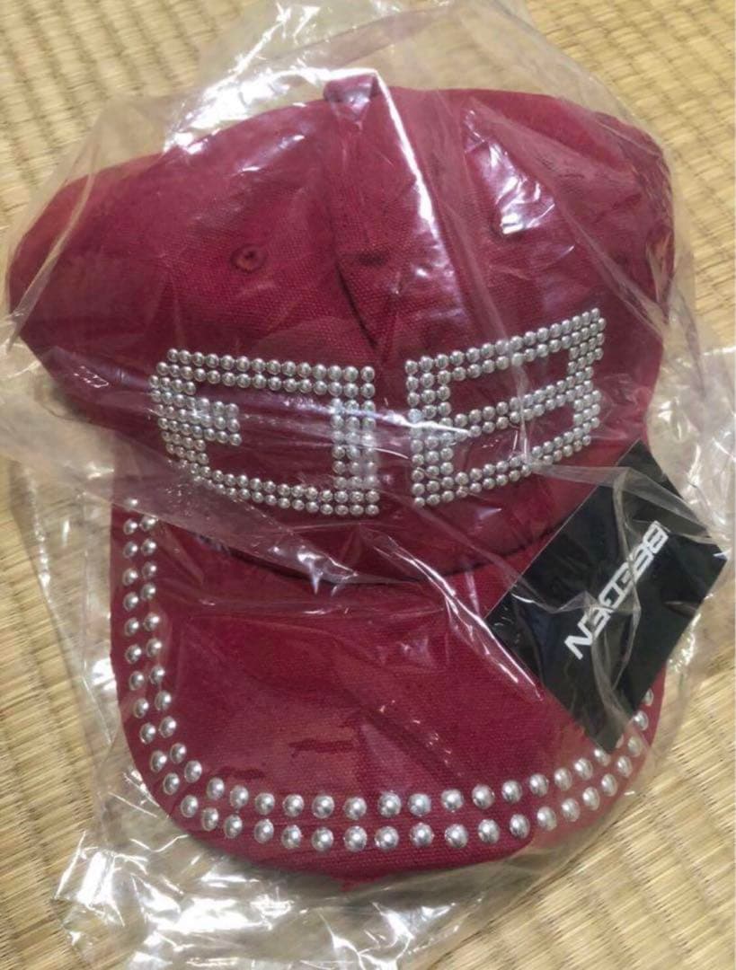 BEEDEN BD STUDS DAMAGE CAP ビーデン キャップ レッド DAMAGE BD