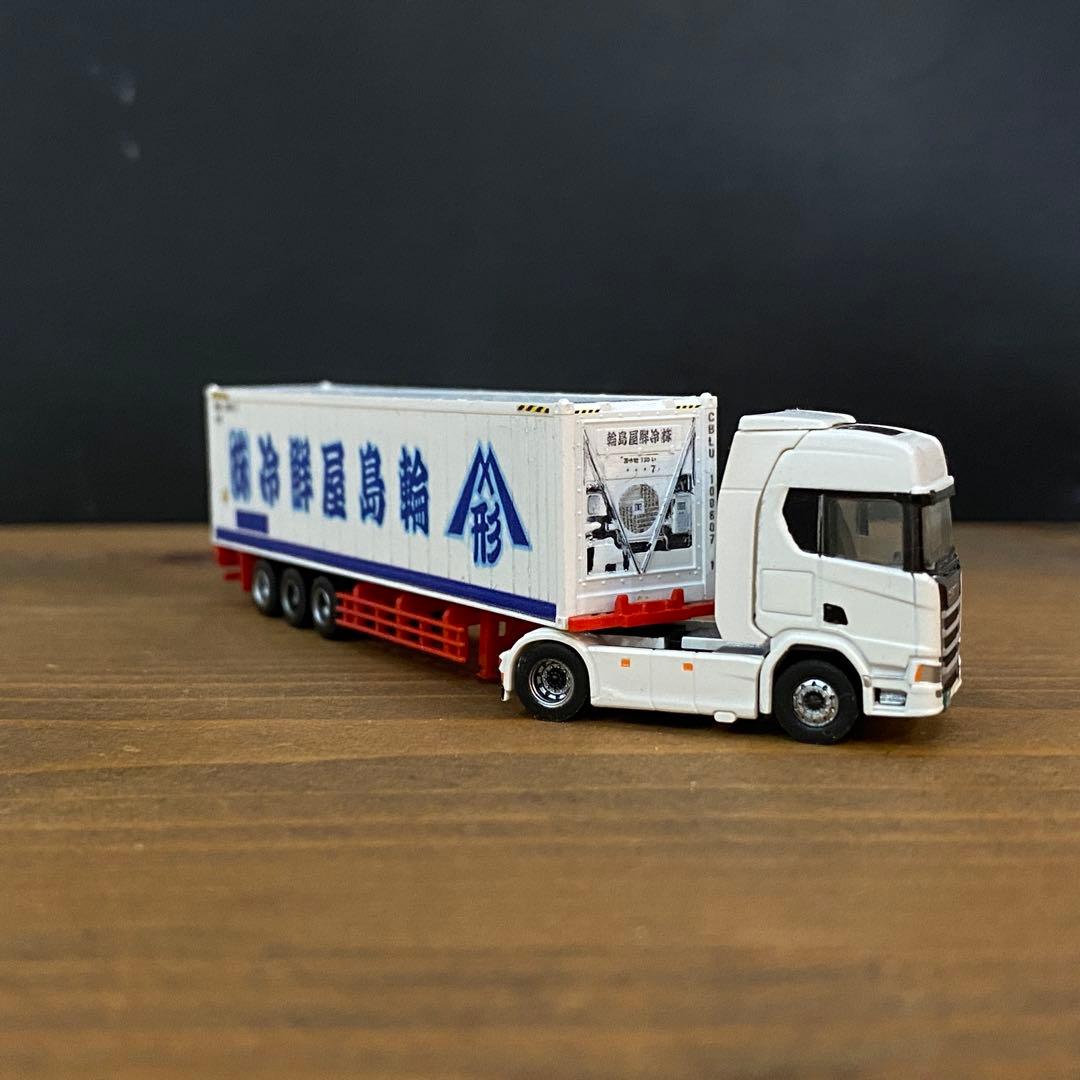 トレーラーコレクション 自作品　40ftリーファーコンテナ+スカニア　冷蔵　冷凍