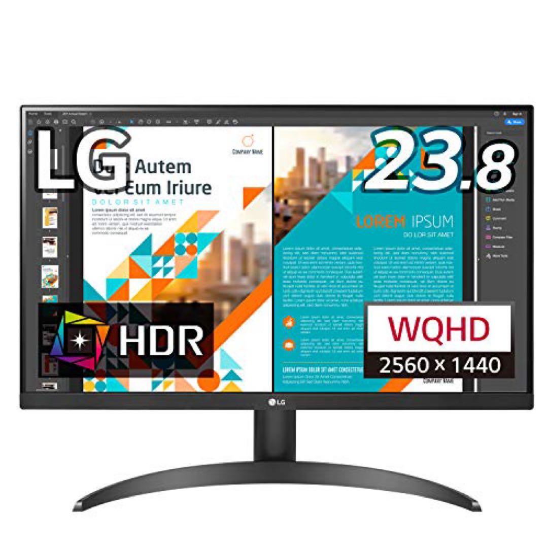 美品 LG WQHDディスプレイ 24QP500-B 23.8インチ 2K - メルカリ