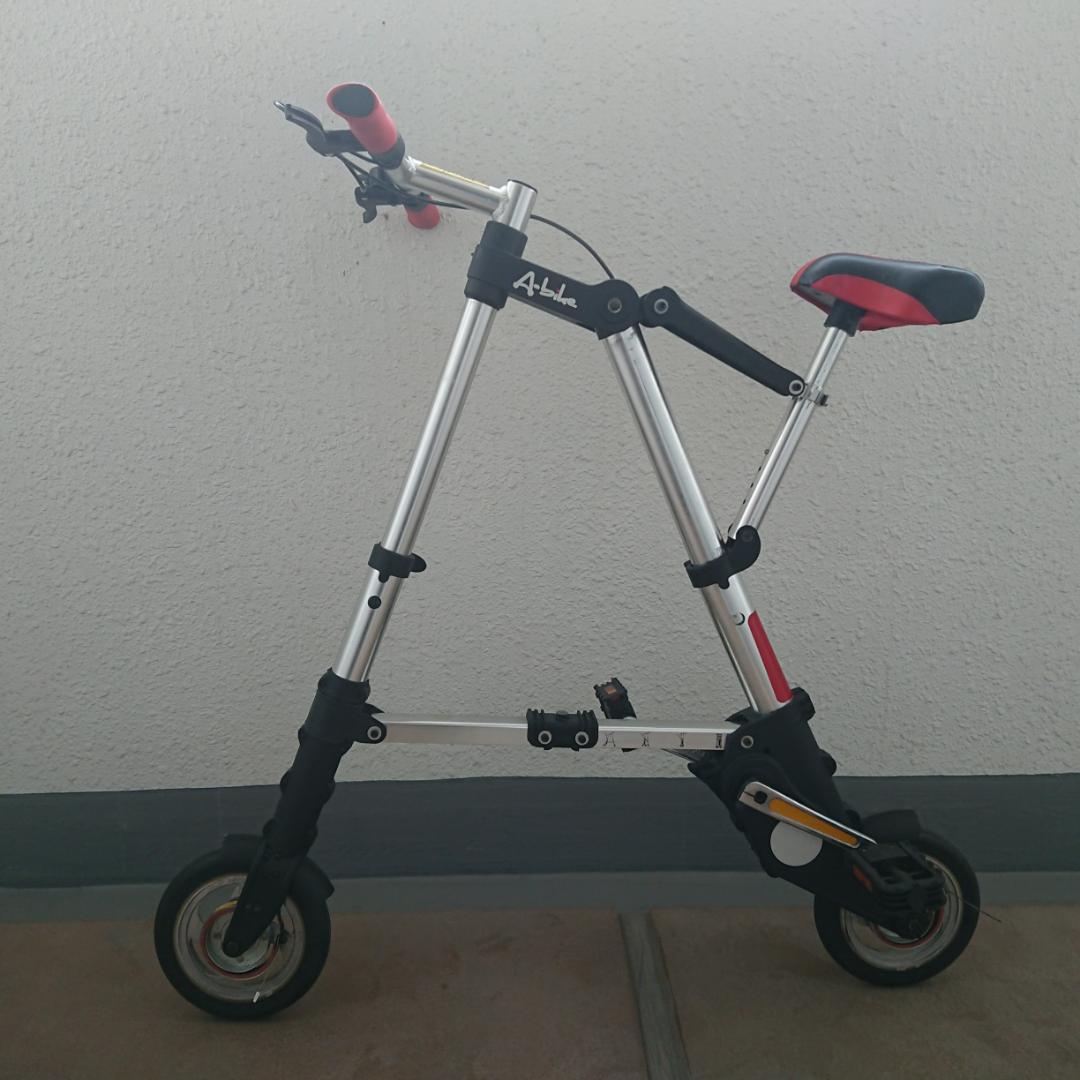 ALL 折りたたみ自転車　超小型 最新版】A-bike City 「日本特別仕様車」前後輪ノーパンクタイヤ 8