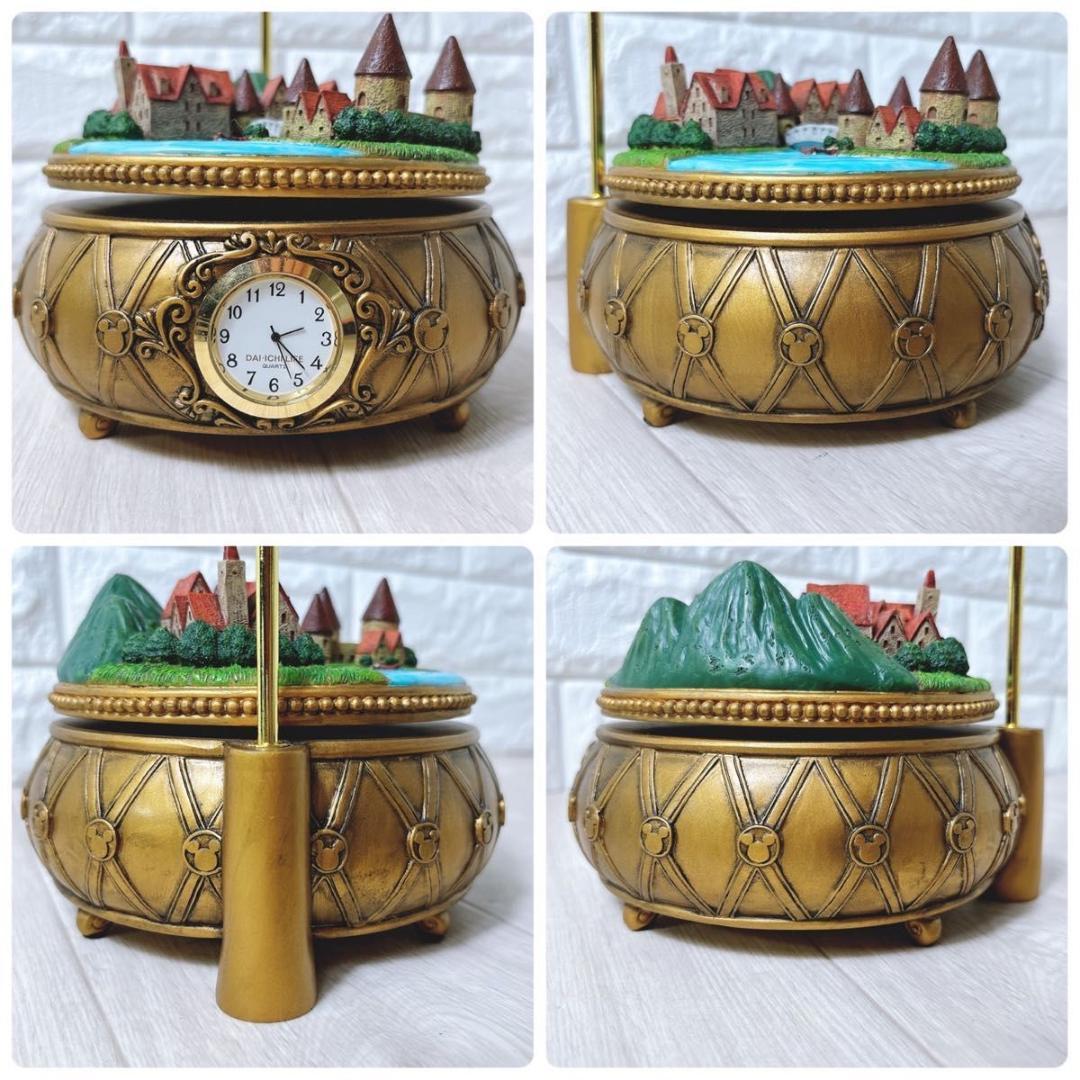 ディズニー ミッキー＆ミニー バルーンランプ LED照明 時計 オルゴール