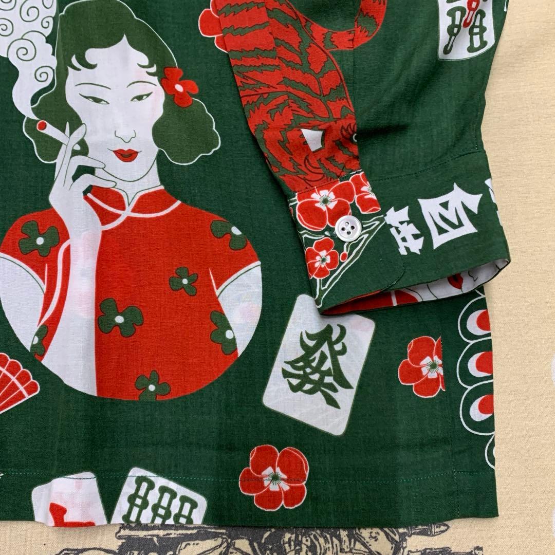 Eanbe 麻雀 L/S SHIRT アロハシャツ 門前清自摸和 - メルカリ