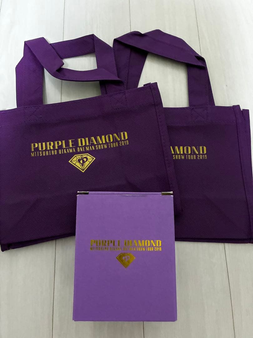 【匿名配送】及川光博グッズPURPLE DIAMOND グラス＆コースターセット