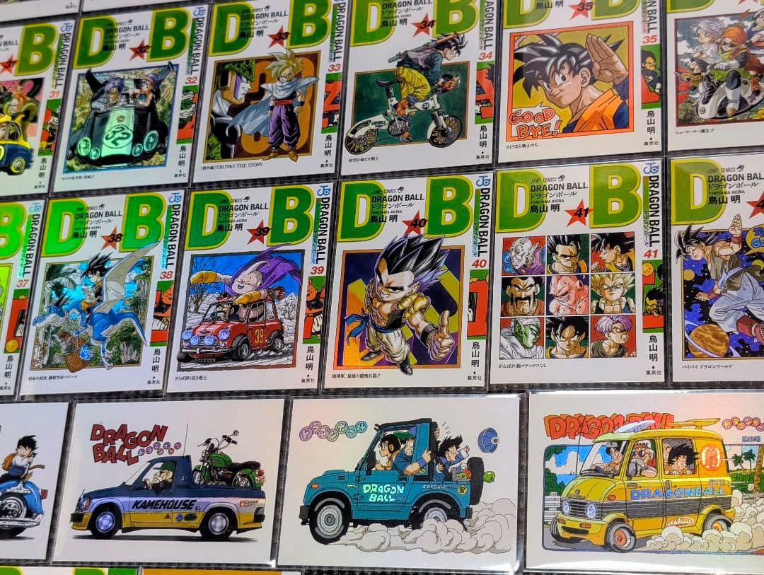 ４９枚スリーブ入　ドラゴンボール鳥山明カバーイラスト　ジャンプ作家イラストカード