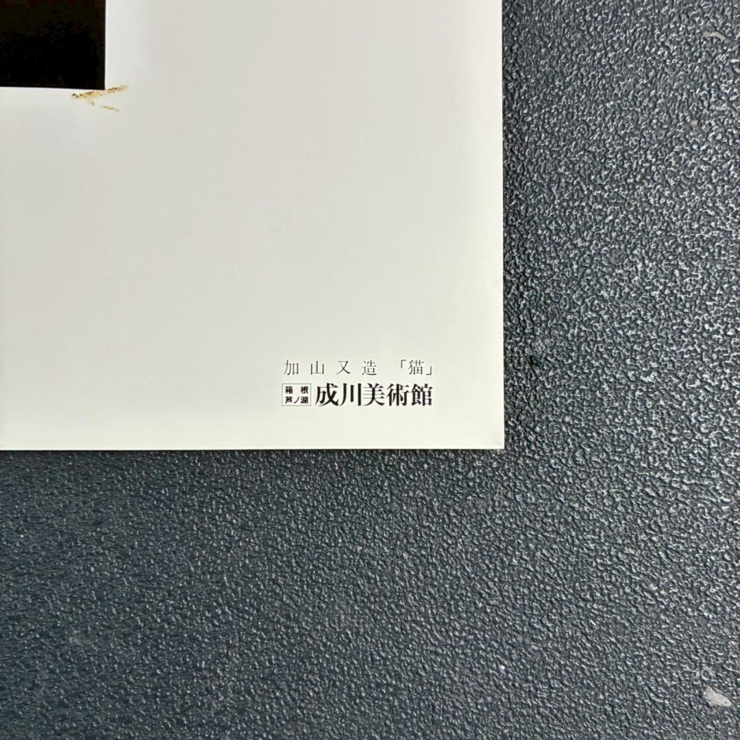 加山又造「猫」精密複製画 成川美術館 KOMATSU ART工房制作 額縁入り
