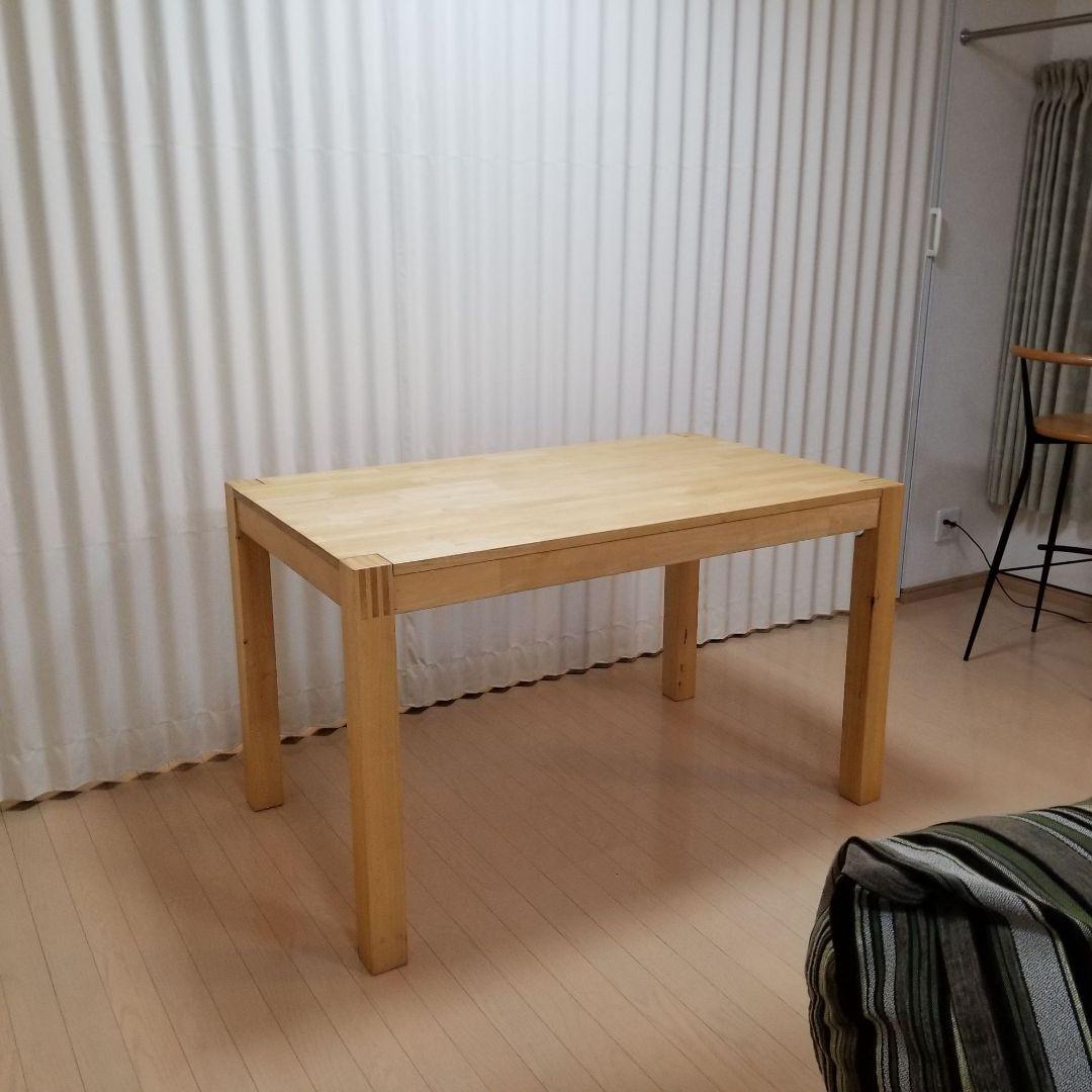 IKEA ダイニングテーブル NORDBY ノールドビー 125cm 無垢材 - メルカリ