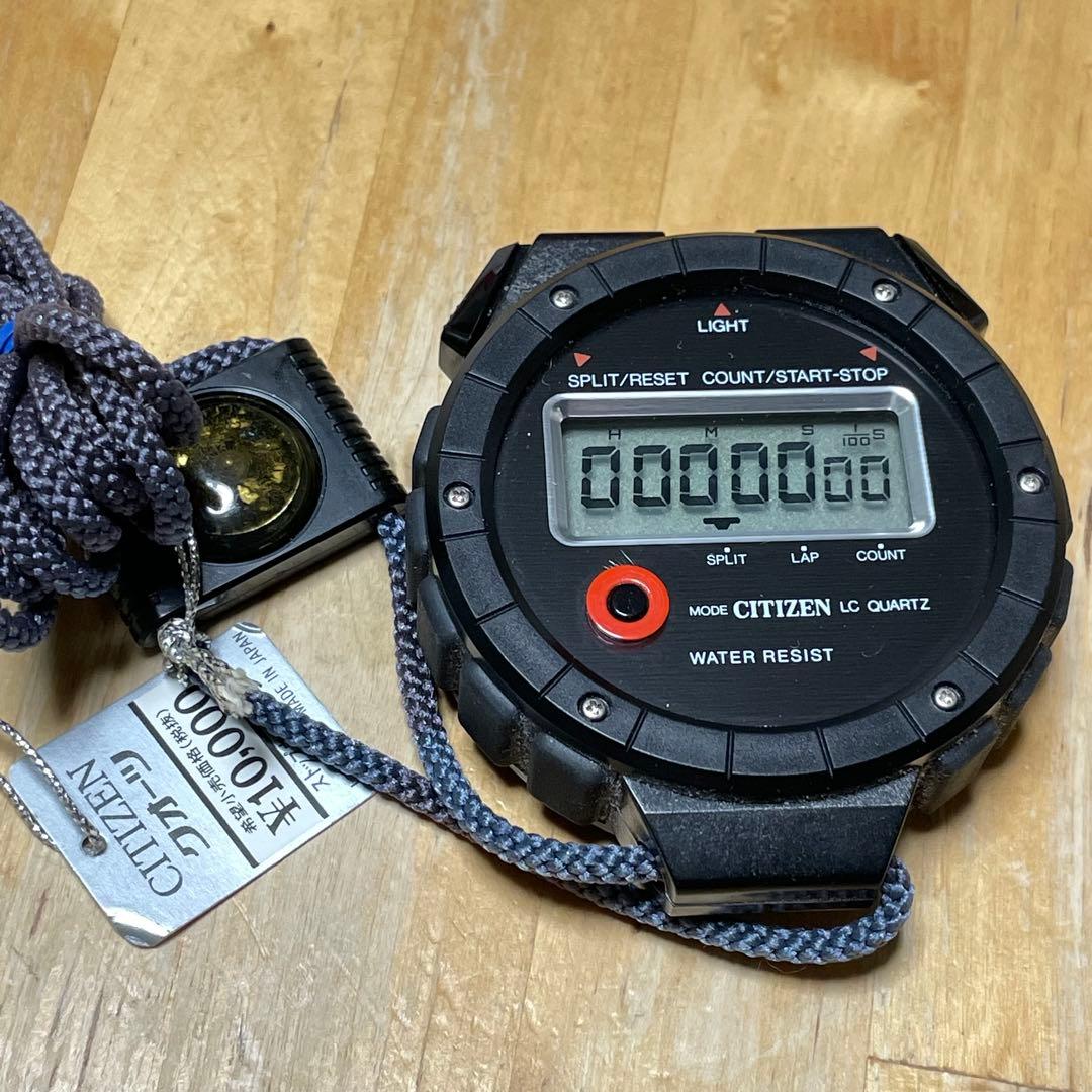 bttf ストップウォッチ citizen 日本製 プロップ 稼動 - メルカリ