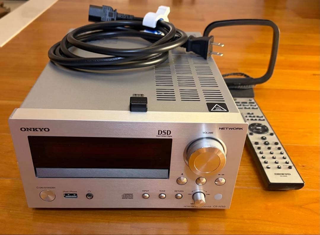 ONKYO CR-N765（シルバー） CDレシーバー ONKYO CR-N765 ネットワークCDレシーバー ハイレゾ対応 シルバー CR