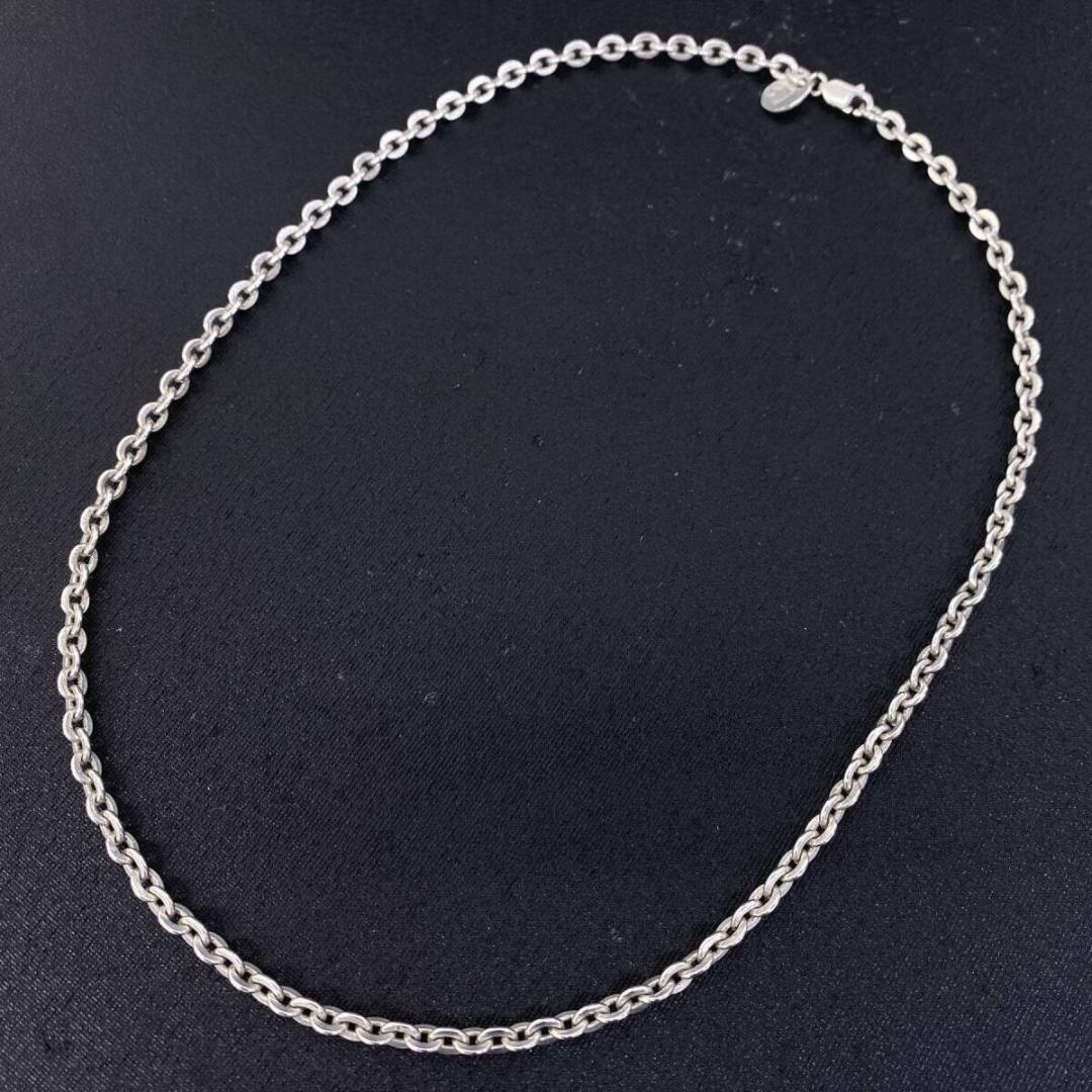 美品 SAAD シルバー 925 4mm 平あずきチェーンネックレス 50cm - メルカリ