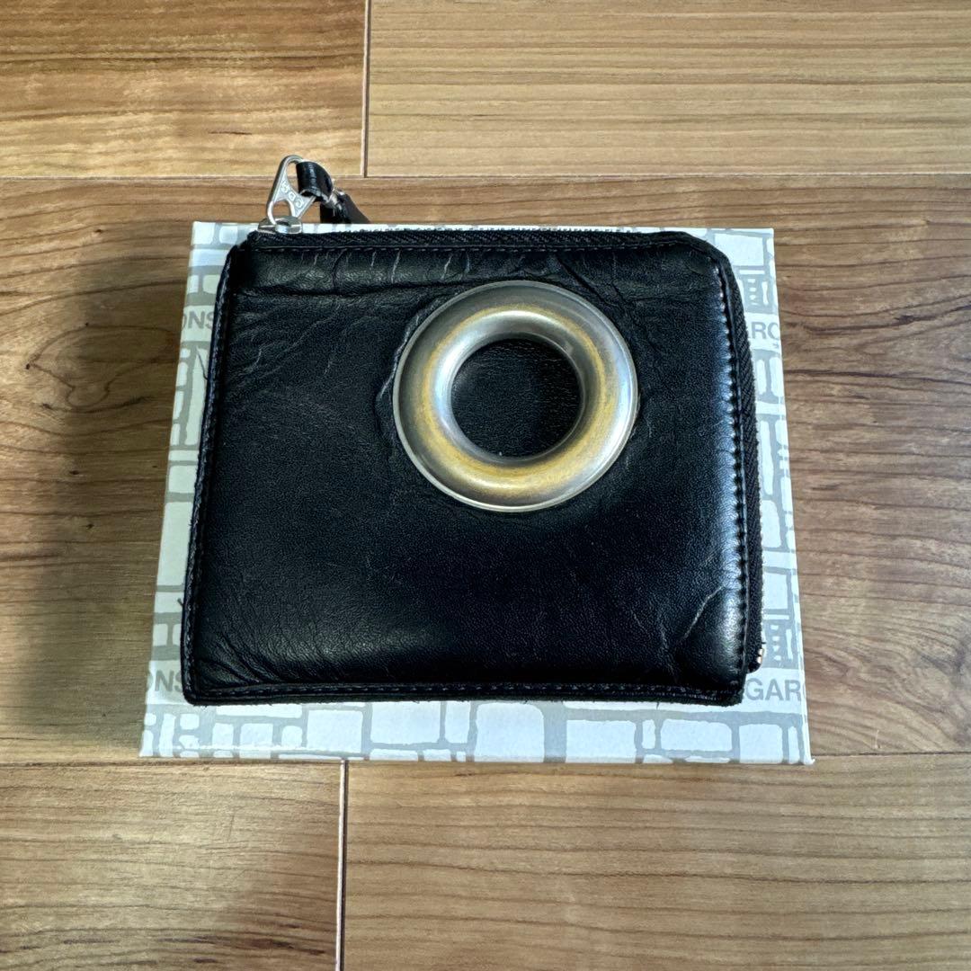 コムデギャルソンシルバーアイレットウォレット 関込】COMME des GARCONS◇シルバー アイレット コインケース (COMME