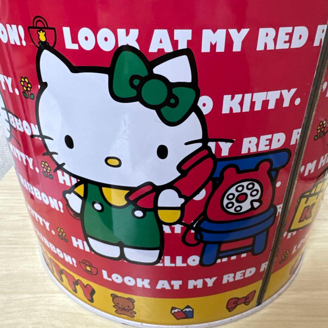 平成キティ　ハローキティ　レトロ缶　収納　ヴィンテージ　2009 サンリオ