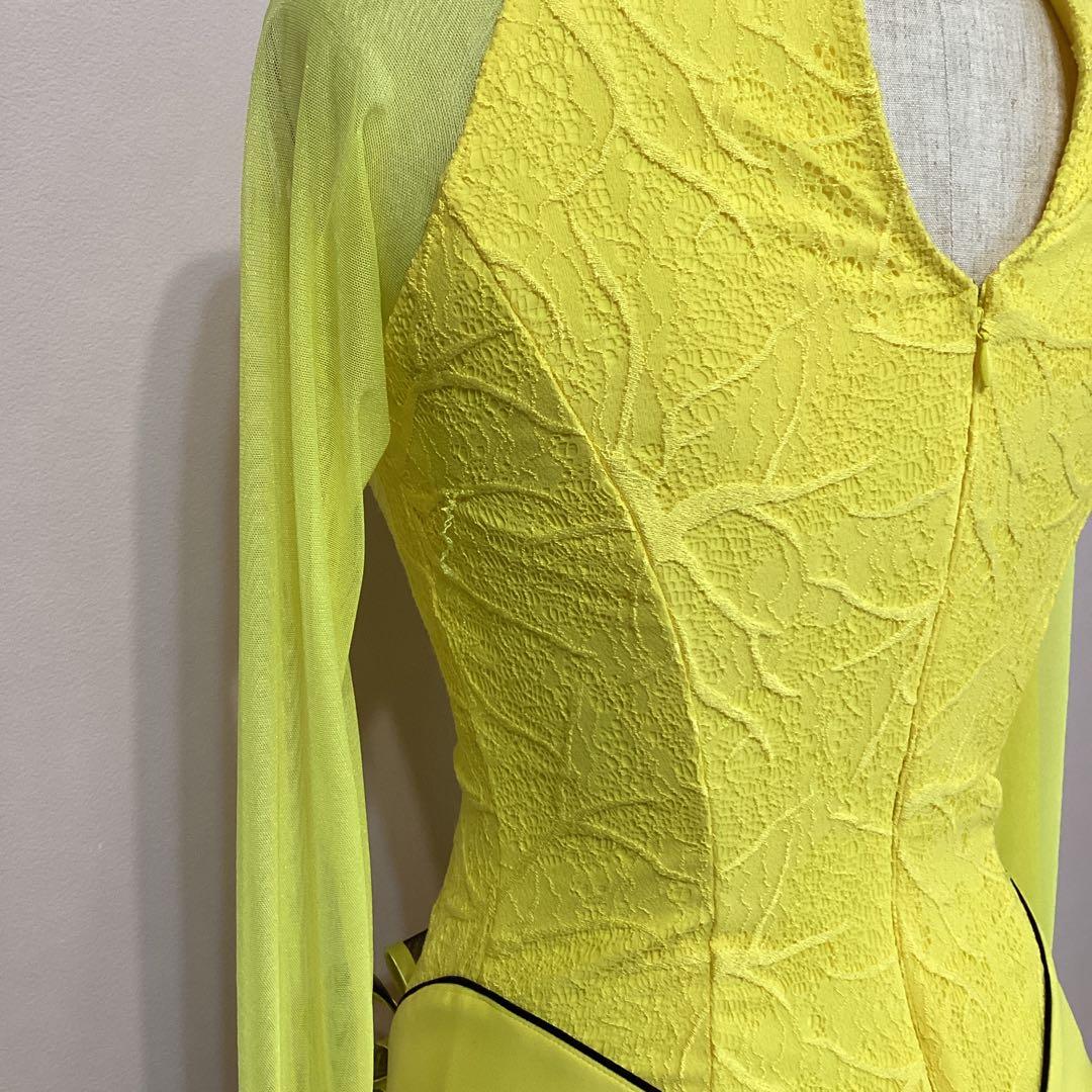 In the MOOD 社交ダンス衣装 ドレス イエロー 黄色 インザムード