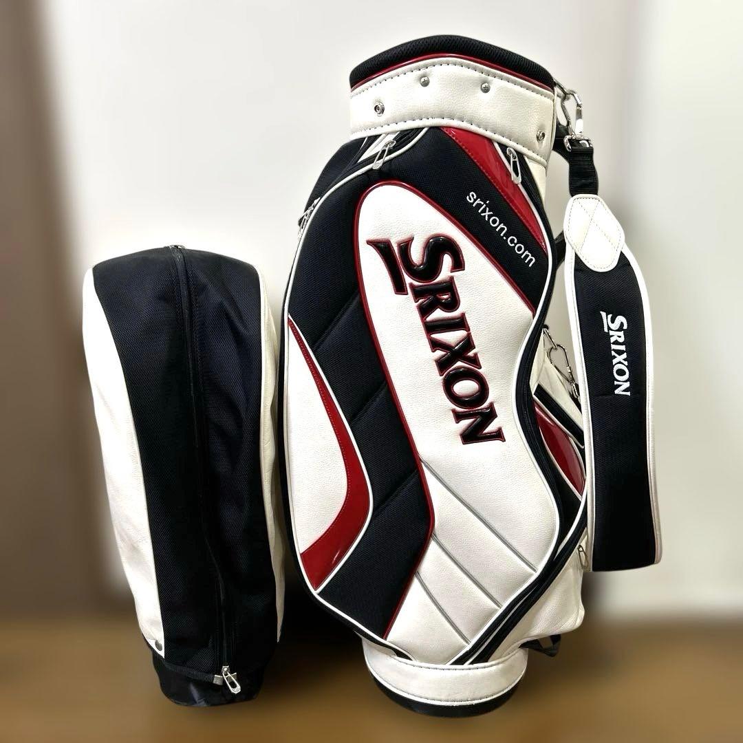 スリクソン　9.5型キャディバッグ　ホワイト系色 楽天市場】スリクソン 軽量 スタンダードモデルキャディバック 9.5型