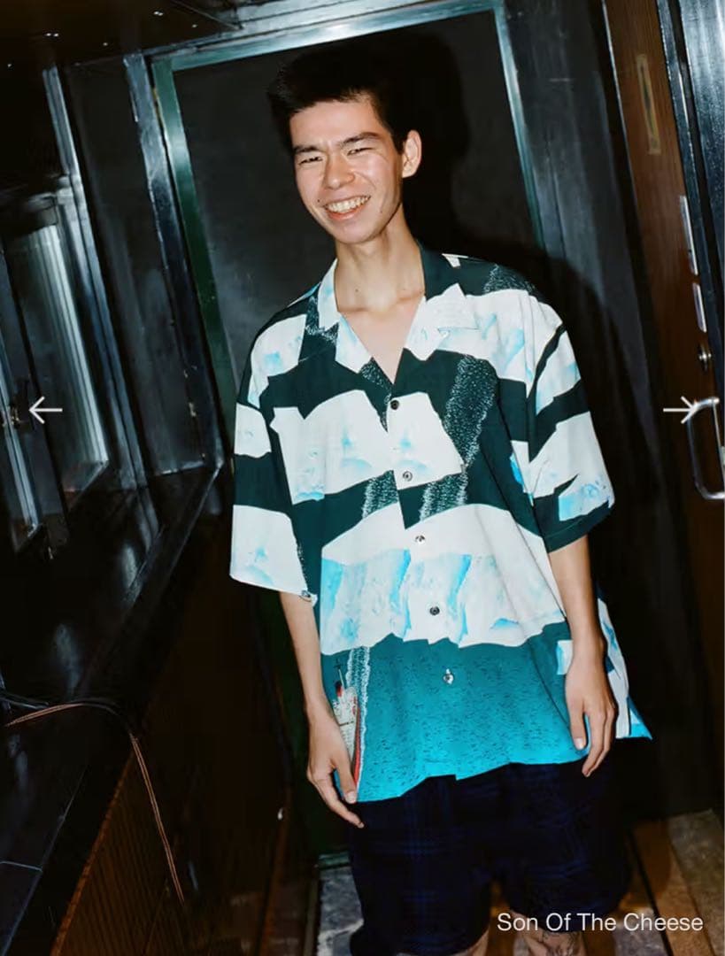 ガ*ル様 SON OF THE CHEESE アロハシャツ Lサイズ - メルカリ