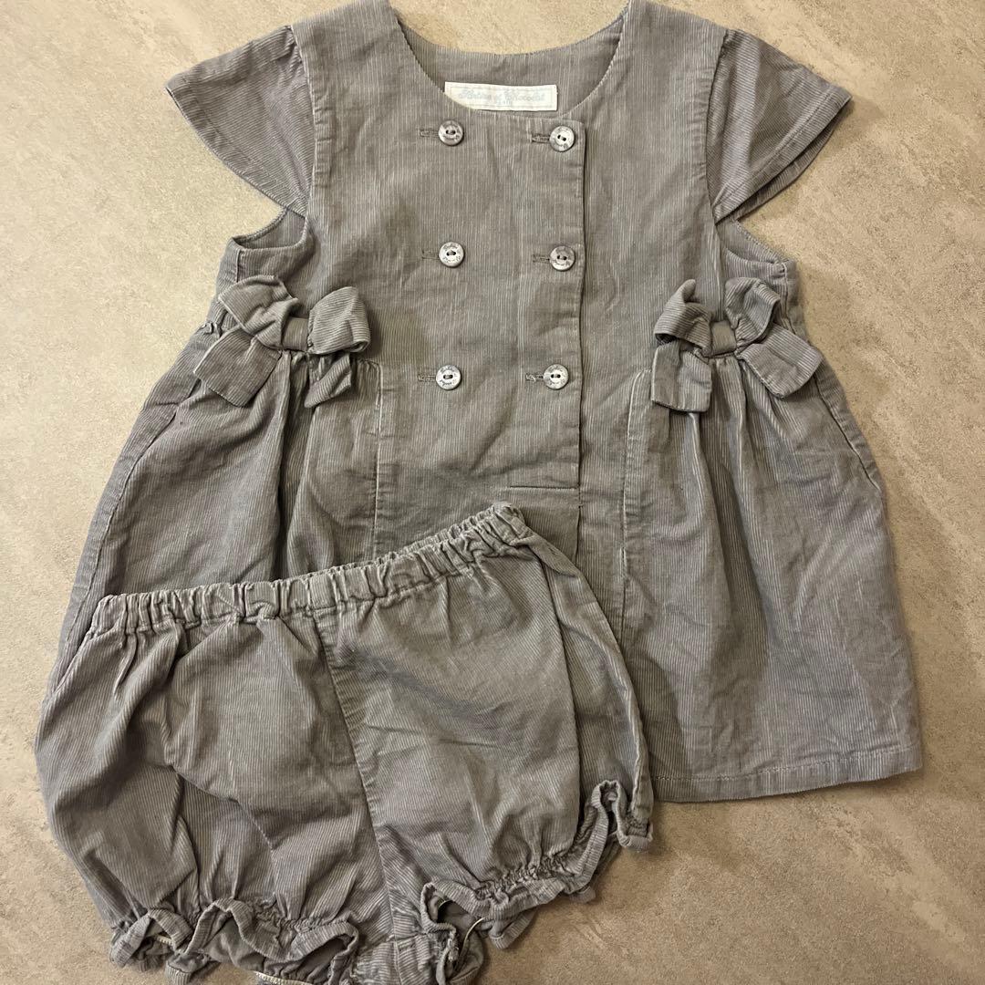 タルティーヌエショコラ セットアップ 80-90cm ワンピース ブルマ