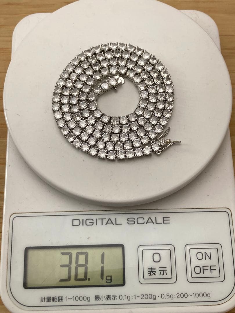 silver 925 モアサナイト 15ct テニス ネックレス アバランチ - メルカリ