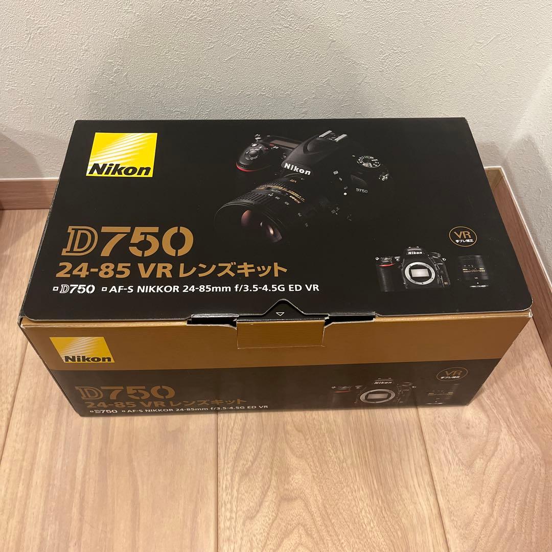 箱付】Nikon D750 24-85 VR レンズキット ショット数6333 - メルカリ