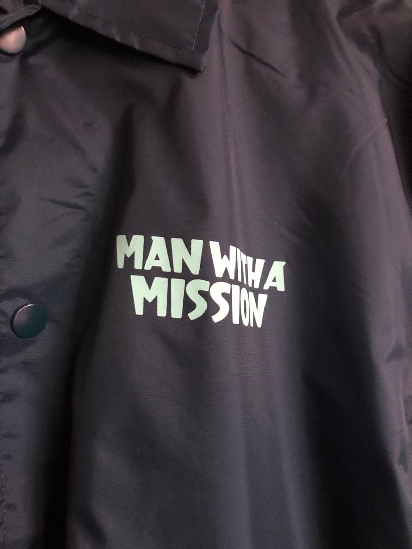 マンウィズ　コーチジャケット　グリーン　Lサイズ
