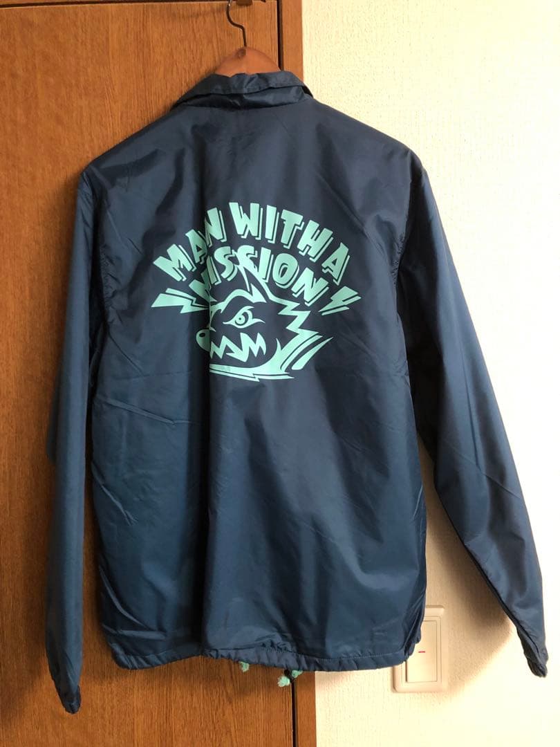 マンウィズ　コーチジャケット　グリーン　Lサイズ