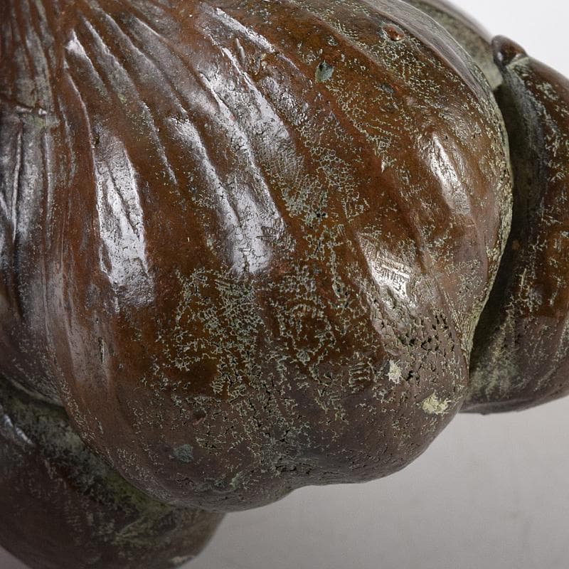 金工名品 古銅宣徳銅 大蒜 置物 紙鎮 在銘 C 8330E - メルカリ