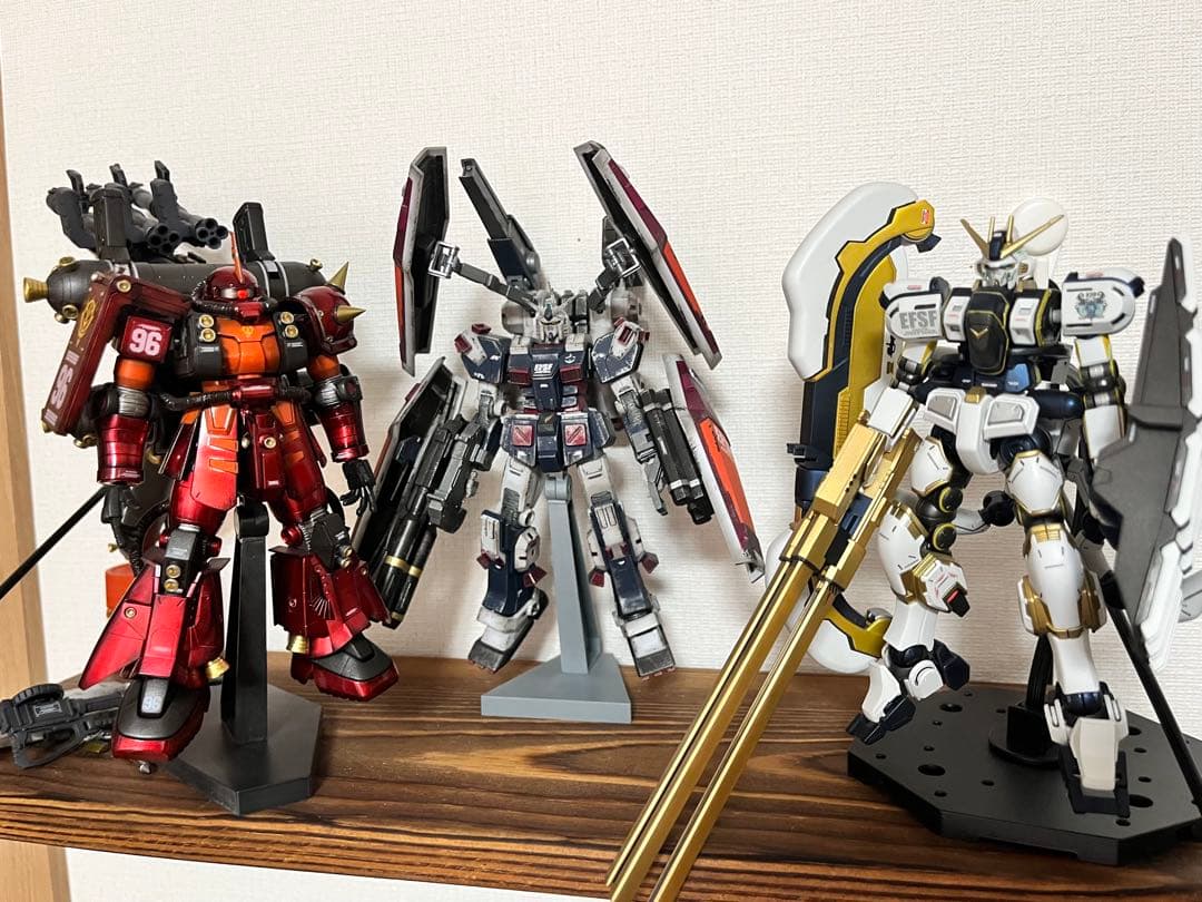 HG サイコザク、フルアーマーガンダム、アトラスガンダム 完成品
