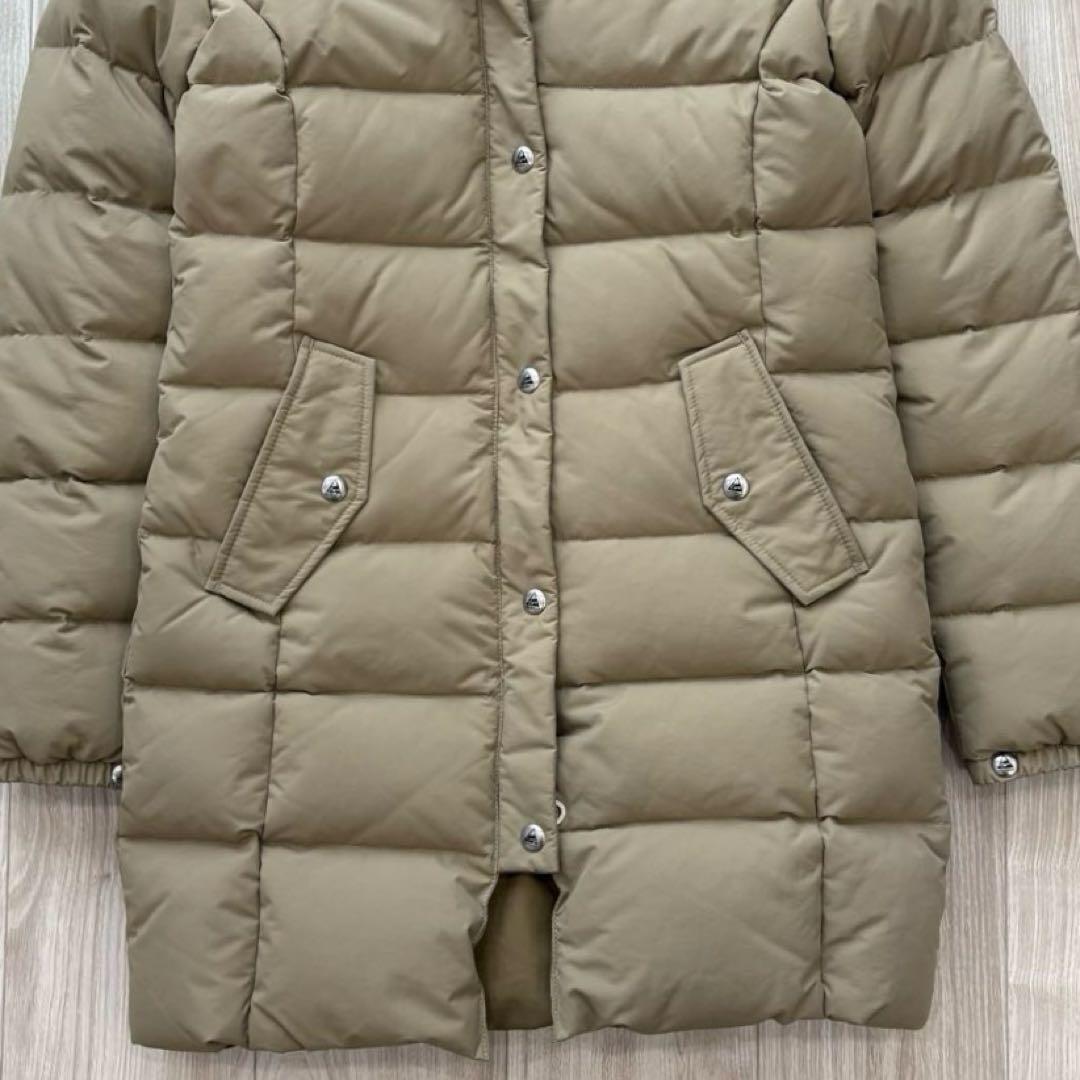 美品】CAPE HEIGHTS ダウンコート ベージュ 袖ロゴ XS 秋冬 - メルカリ