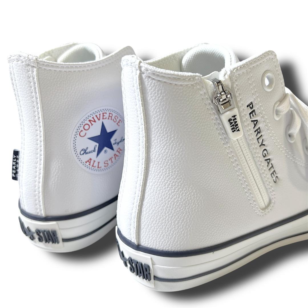 23.5cm パーリーゲイツ×コンバース 希少コラボ ゴルフシューズ スニーカー