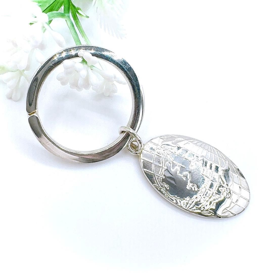 美品✨ティファニー キーホルダー シルバー SV 925 地球儀 楕円