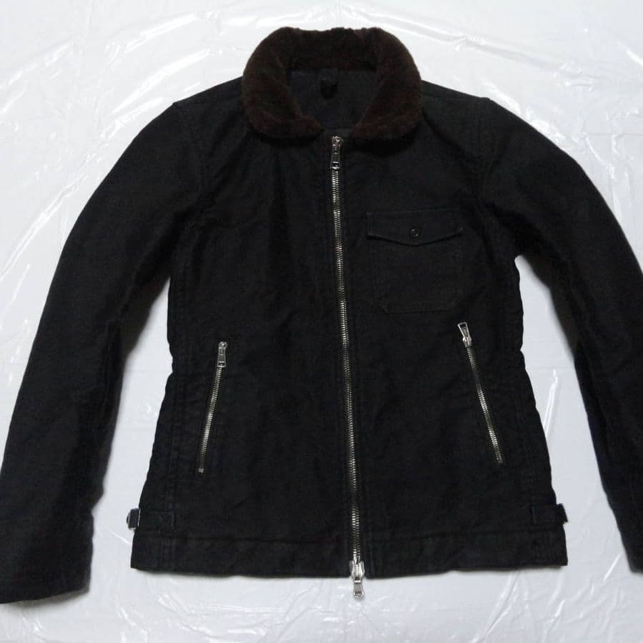 中綿シンサレート美品◇ラウンジリザードN1デッキジャケット黒3◇b