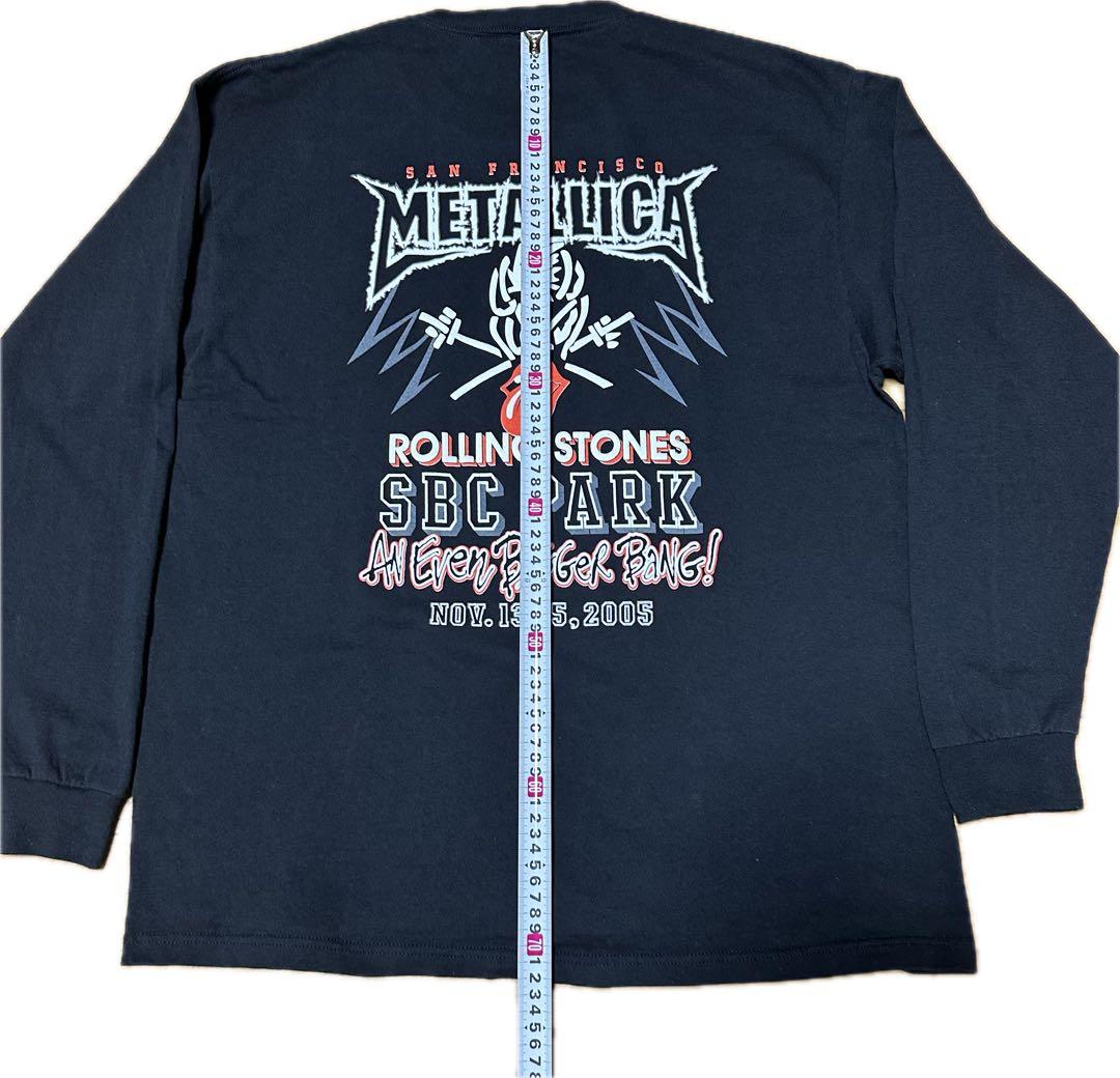 ローリングストーンズ XL 2005 メタリカ ビガーバン ロンT