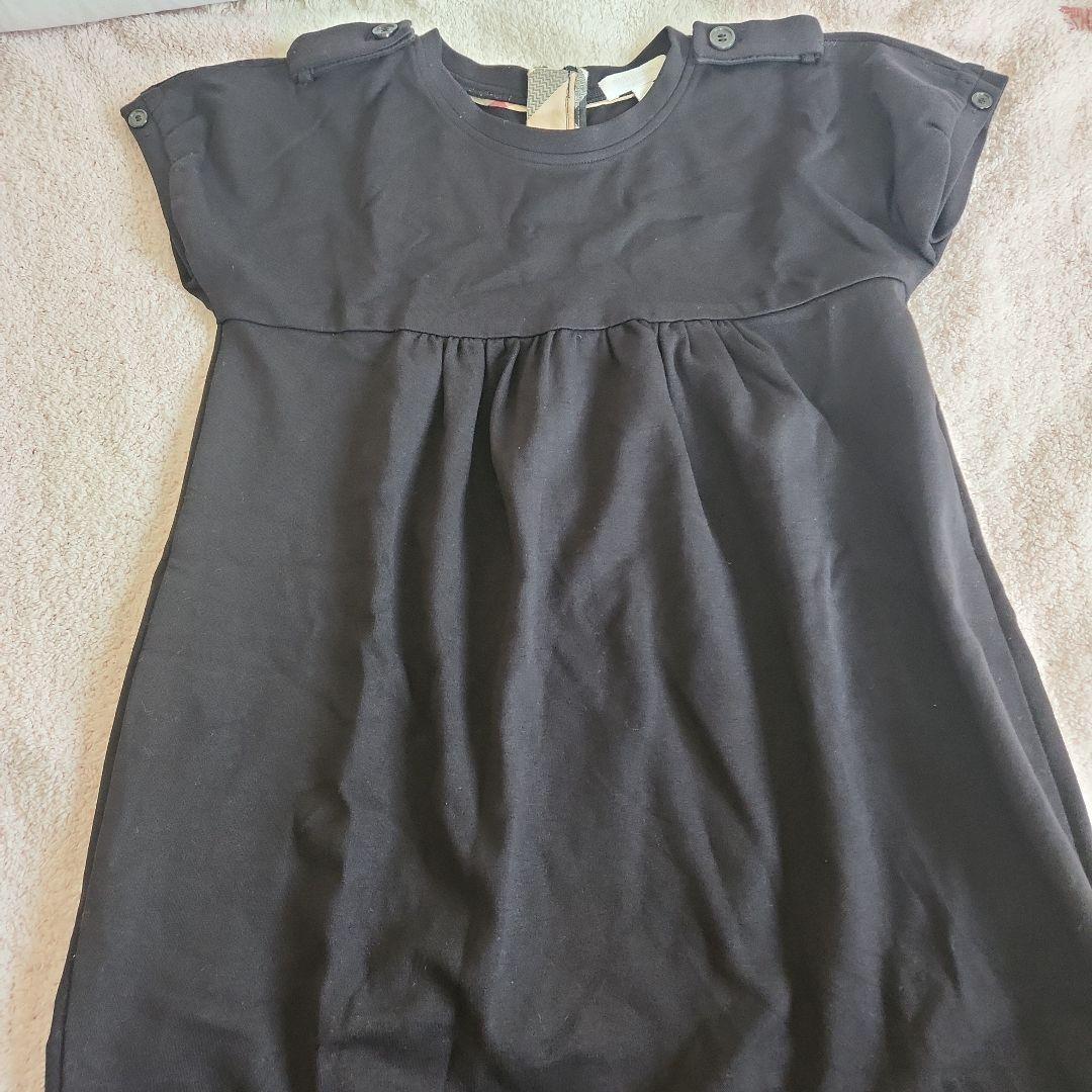 BURBERRY 半袖ワンピース 黒 - メルカリ