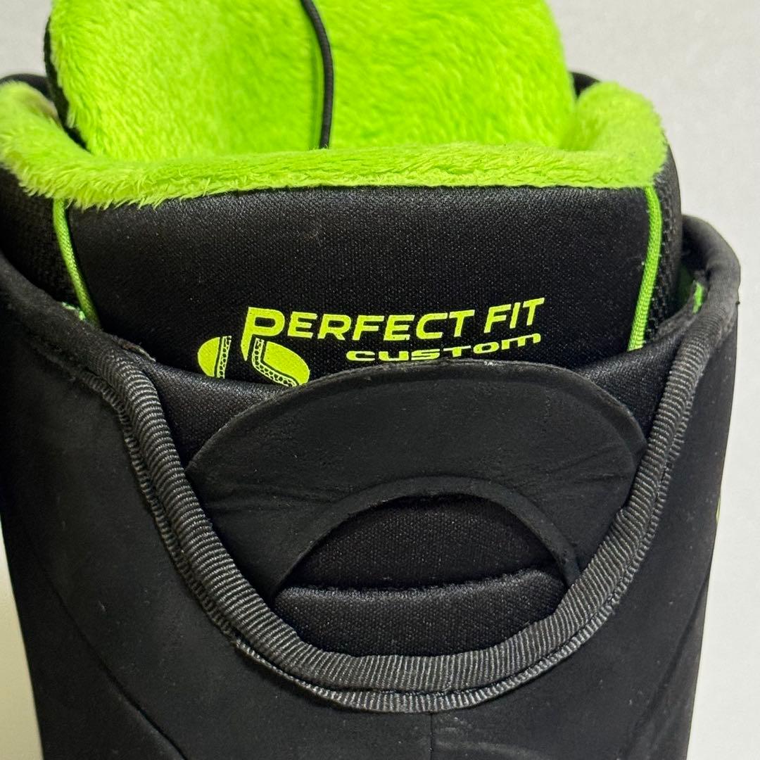 25.5cm HEAD THREE スノーボードブーツ ブラック/グリーン黒緑