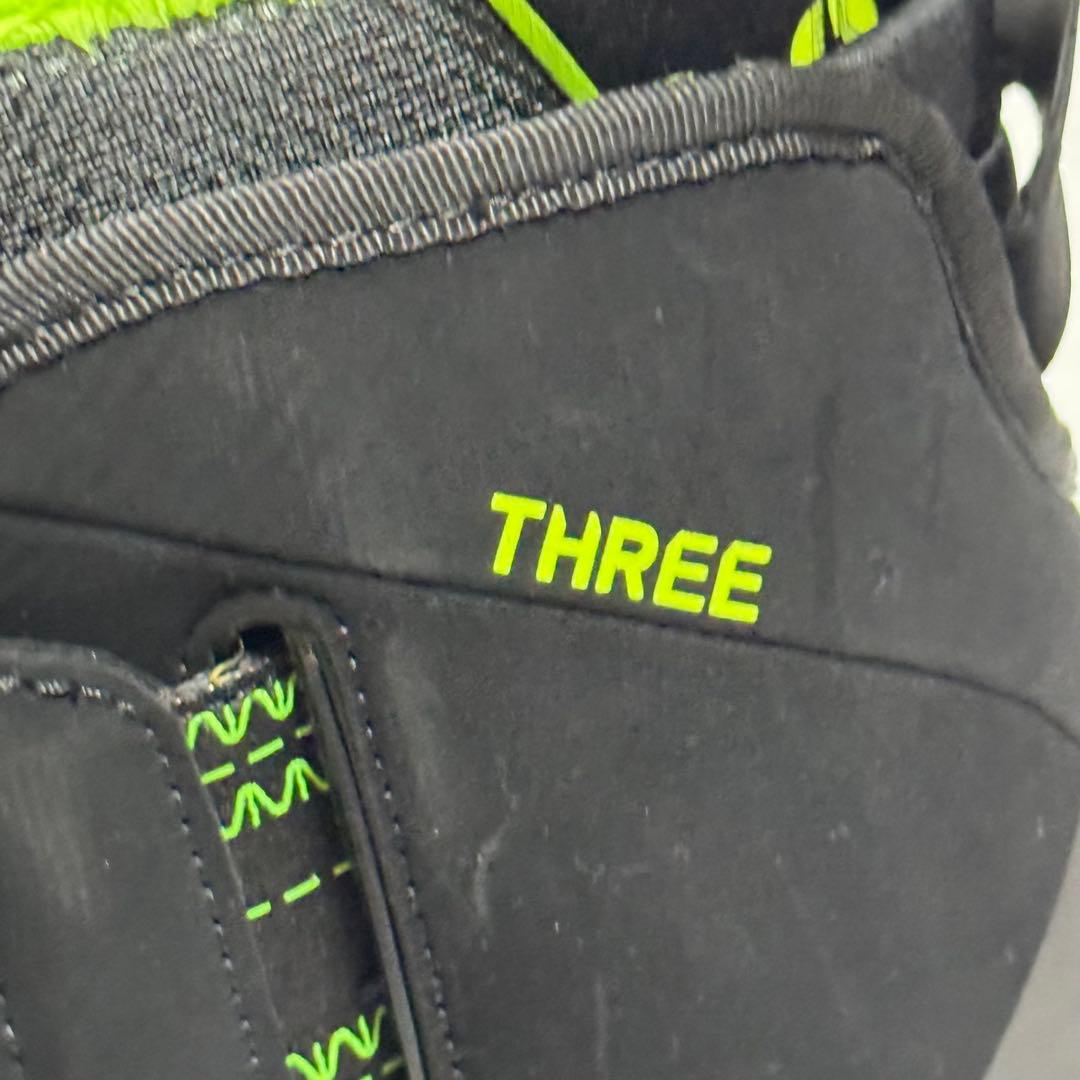 25.5cm HEAD THREE スノーボードブーツ ブラック/グリーン黒緑