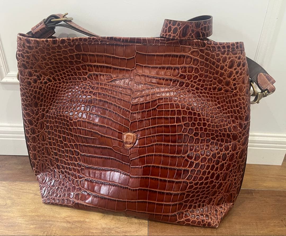 【専用】Felisi フェリージ トートバッグ ユニセックス クロコダイル Felisi｜【Felisi/フェリージ】クロコ型押し レザー トートバッグ 15