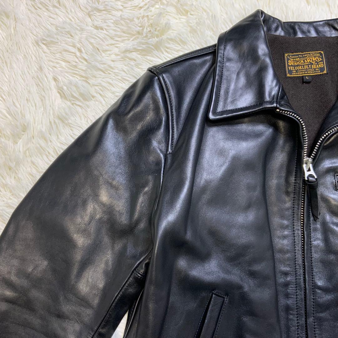 VELUOKLDLY ホースハイド レザージャケット Lヴェルオックリー 馬革