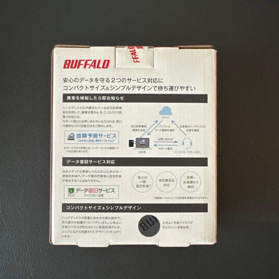 外付けハードディスク・ドライブ BUFFALO HDD 1.0TB