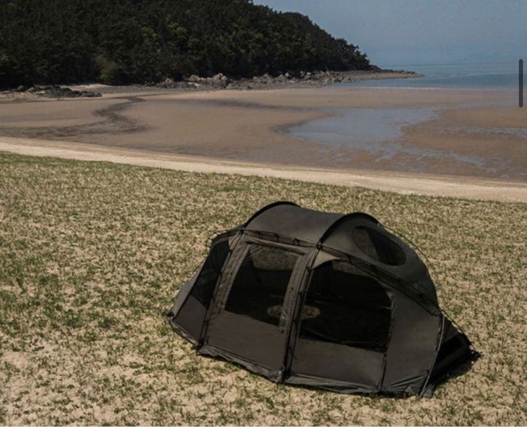 OVAL5 ドームトンネルテント ARBOR カーキ About camping - メルカリ