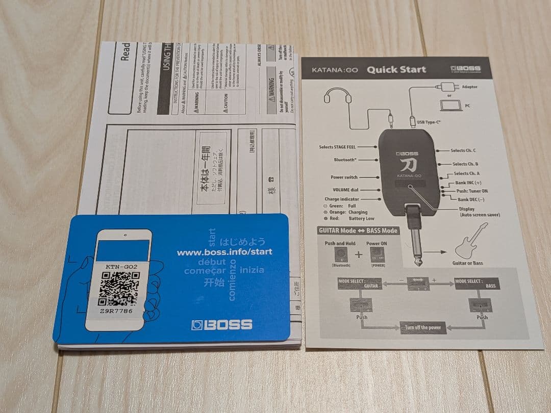 BOSS KATANA GO 現行モデル　刀ゴー
