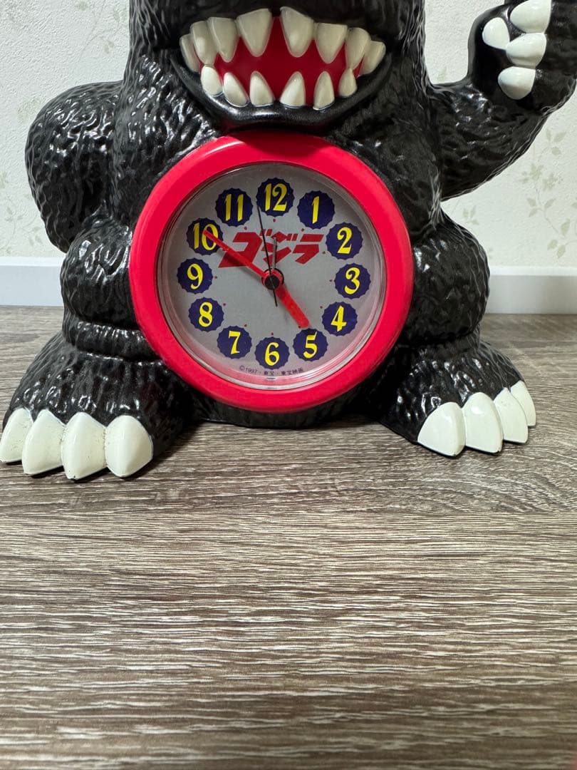 ゴジラ 目覚まし時計 動作確認済 フィギュア型