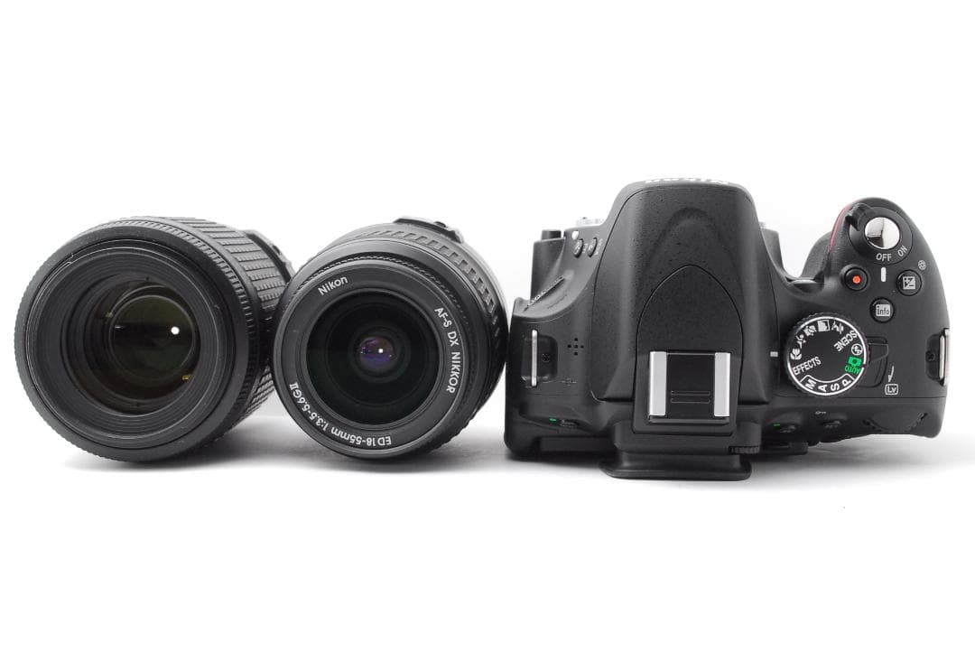 新品級ショット数】Nikon D5100 スマホ転送 ダブルレンズ 自撮り
