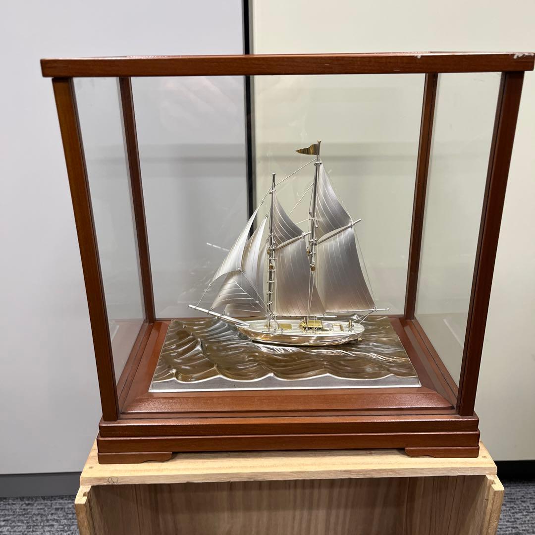 k*9様 銀製 武比古 帆船置物 STERLING960